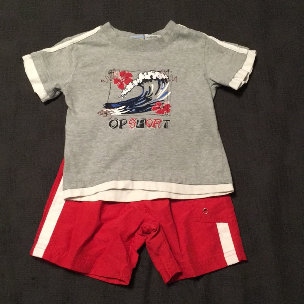 Toddler boys OP shorts set
